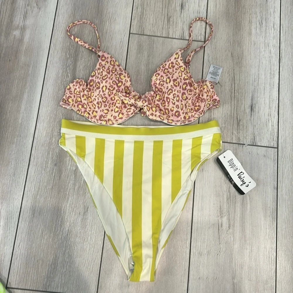 Dippin' Daisy's 3 piece bikini swim bundle size small